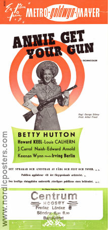 Annie Get Your Gun 1950 poster Betty Hutton George Sidney