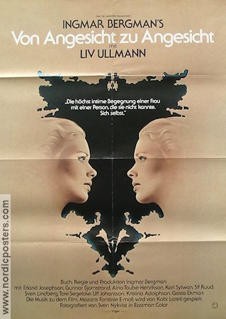 Face to Face 1976 movie poster Liv Ullmann Erland Josephson Aino Taube Ingmar Bergman
