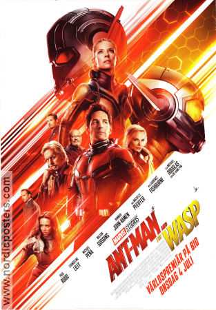 Ant-Man and the Wasp 2018 movie poster Paul Rudd Evangeline Lilly Michael Pena Peyton Reed Production: Marvel