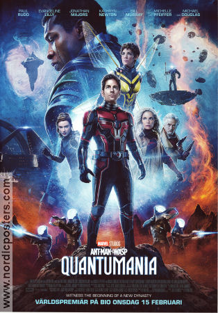 Ant-Man and the Wasp: Quantumania 2023 movie poster Paul Rudd Evangeline Lilly Michael Douglas Peyton Reed Find more: Marvel