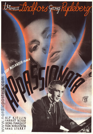 Appassionata 1944 movie poster Viveca Lindfors Alf Kjellin Georg Rydeberg Olof Molander Instruments