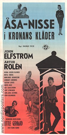 Åsa-Nisse i kronans kläder 1958 movie poster John Elfström Artur Rolén Brita Öberg Little Gerhard Ragnar Frisk Find more: Åsa-Nisse