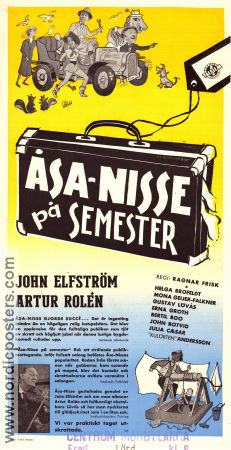 Åsa-Nisse på semester 1953 poster John Elfström Ragnar Frisk