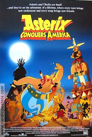 Asterix Conquers America 1995 poster Roger Carel Gerhard Hahn