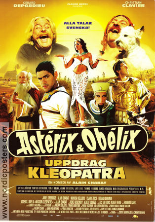 Astérix et Obélix: Mission Cléopatre 2002 movie poster Gérard Depardieu Christian Clavier Jamel Debbouze Alain Chabat From comics