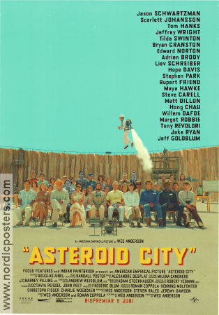 Asteroid City 2023 movie poster Jason Schwartzman Scarlett Johansson Tom Hanks Jeffrey Wright Bryan Cranston Edward Norton Wes Anderson