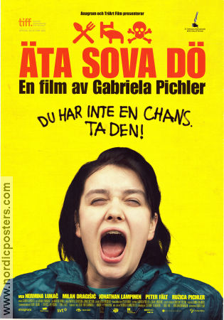 Eat Sleep Die 2012 movie poster Nermina Lukac Milan Dragisic Jonathan Lampinen Gabriela Pichler