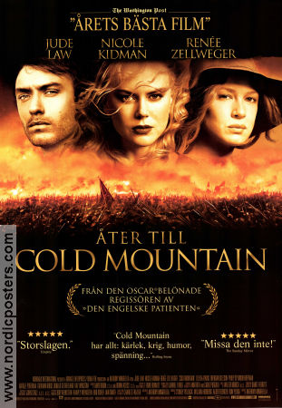 Cold Mountain 2003 poster Jude Law Anthony Minghella