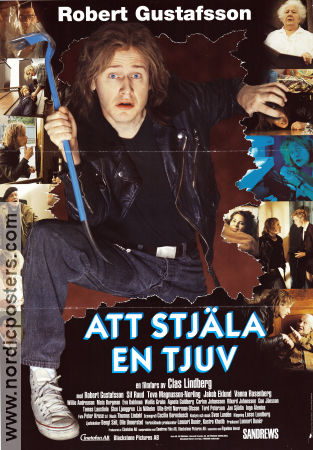 Att stjäla en tjuv 1996 movie poster Robert Gustafsson Sif Ruud Jakob Eklund Vanna Rosenberg Clas Lindberg Police and thieves