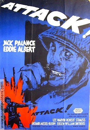 Attack 1956 movie poster Jack Palance Lee Marvin War