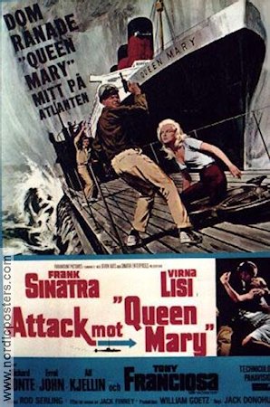 Assault on a Queen 1966 movie poster Frank Sinatra Ships and navy