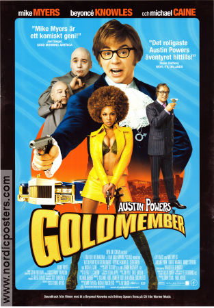 Austin Powers in Goldmember 2002 movie poster Mike Myers Michael Caine Beyoncé Knowles Jay Roach