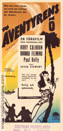 Adventure Island 1947 movie poster Rory Calhoun Rhonda Fleming Paul Kelly Sam Newfield Beach