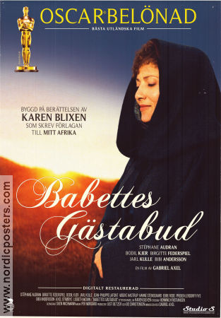 Babettes gästabud 1987 movie poster Stéphane Audran Bodil Kjer Birgitte Federspiel Bibi Andersson Gabriel Axel Writer: Karen Blixen Denmark