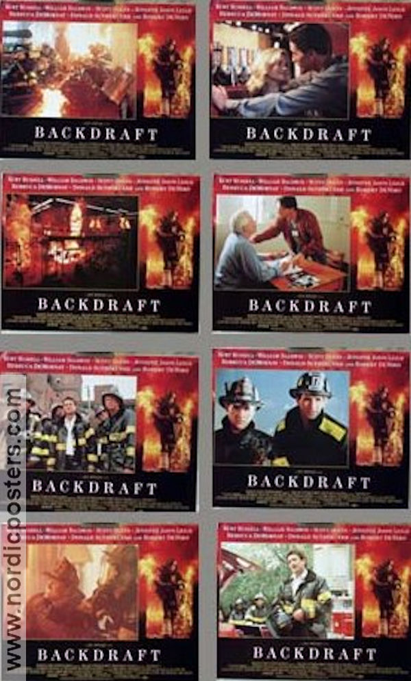 Backdraft 1991 large lobby cards Kurt Russell