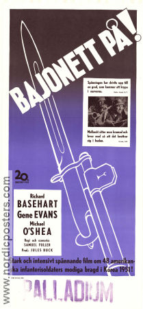 Fixed Bayonets! 1951 movie poster Richard Basehart Gene Evans Michael O´Shea Samuel Fuller