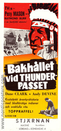 Thunder Pass 1954 movie poster Dane Clark Dorothy Patrick Andy Devine Frank McDonald