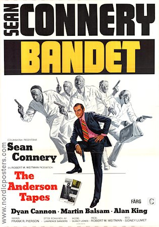 The Anderson Tapes 1971 poster Sean Connery