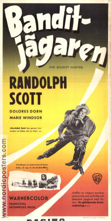 The Bounty Hunter 1954 movie poster Randolph Scott Dolores Dorn Marie Windsor André De Toth