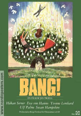 Bang! 1977 movie poster Alf Hellberg Håkan Serner Susan Hampshire Jan Troell Artistic posters