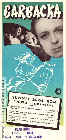 Barbacka 1946 poster Gunnel Broström Bengt Ekerot