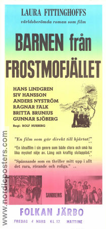 Barnen från Frostmofjället 1945 movie poster Hans Lindgren Siv Hansson Anders Nyström Rolf Husberg Writer: Laura Fitinghoff Mountains Kids