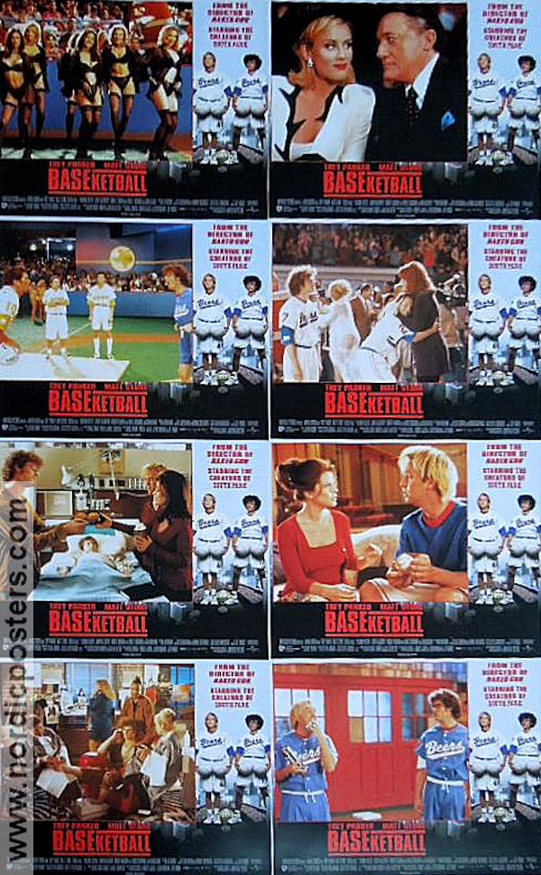 BASEketball 1998 large lobby cards Trey Parker