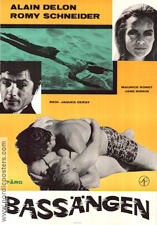 La piscine 1968 movie poster Alain Delon Romy Schneider