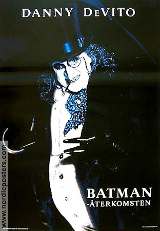 Batman Returns 1992 movie poster Danny de Vito Tim Burton Find more: DC Comics