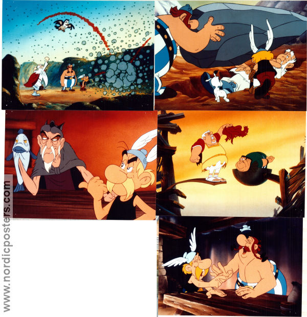 Asterix et le coup du menhir 1989 lobby card set Roger Carel Philippe Grimond