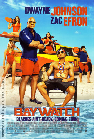 Baywatch 2017 poster Dwayne Johnson Seth Gordon