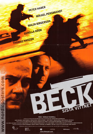 Beck sista vittnet 2002 poster Peter Haber Harald Hamrell