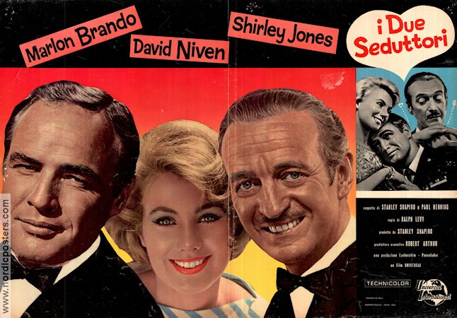 Bedtime Story 1964 movie poster Marlon Brando David Niven Shirley Jones