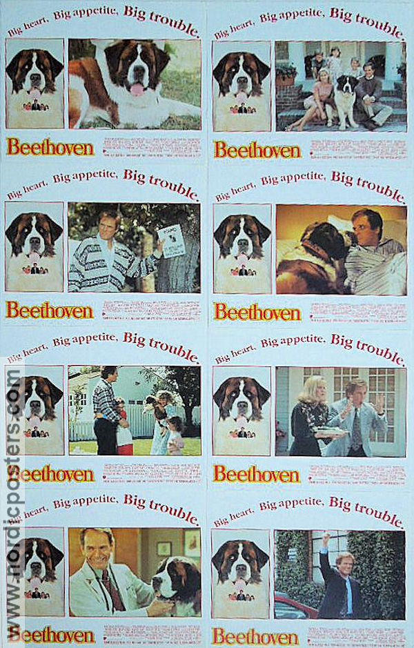 Beethoven 1992 lobby card set Charles Grodin Brian Levant