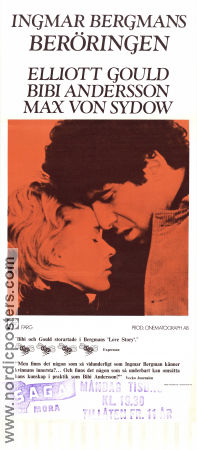 The Touch 1971 movie poster Elliott Gould Bibi Andersson Max von Sydow Sheila Reid Ingmar Bergman