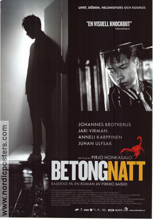 Betoniyö 2013 movie poster Johannes Brotherus Jari Virman Anneli Karppinen Pirjo Honkasalo Finland