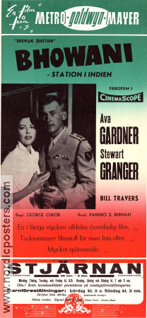 Bhowani Junction 1956 movie poster Ava Gardner Stewart Granger Bill Travers George Cukor Asia