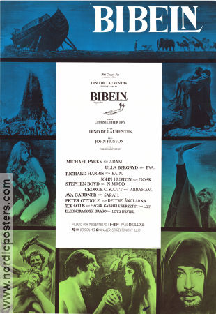 The Bible: In the Beginning 1966 movie poster Michael Parks Ulla Bergryd Richard Harris John Huston Religion