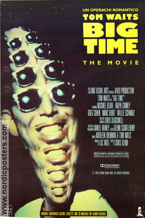 Big Time 1988 movie poster Tom Waits Michael L Blair Ralph Carney Chris Blum Documentaries Rock and pop