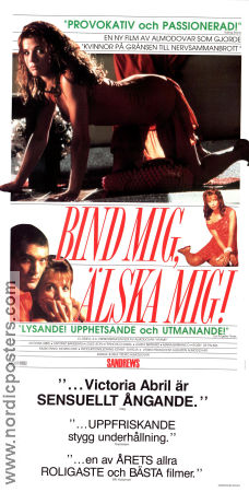 Atame 1989 movie poster Victoria Abril Antonio Banderas Loles Leon Pedro Almodovar Ladies Spain