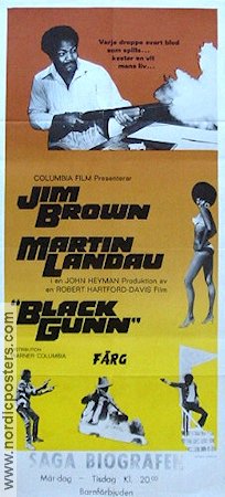 Black Gunn 1973 movie poster Joe Brown Martin Landau