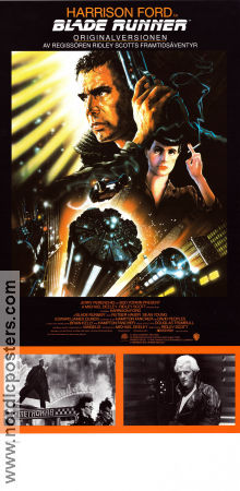 Blade Runner 1982 movie poster Harrison Ford Sean Young Rutger Hauer Ridley Scott