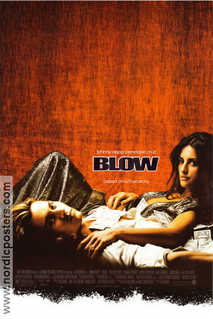 Blow 2001 movie poster Johnny Depp Penelope Cruz Franka Potente Ted Demme