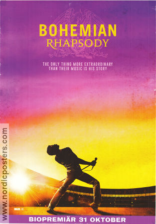Bohemian Rhapsody 2018 movie poster Rami Malek Lucy Boynton Gwilym Lee Find more: Queen Rock and pop