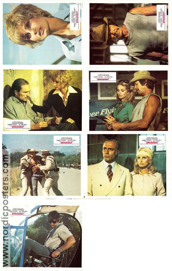 Breakout 1975 large lobby cards Charles Bronson Tom Gries