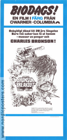 Breakout 1975 movie poster Charles Bronson Robert Duvall Jill Ireland Tom Gries Planes