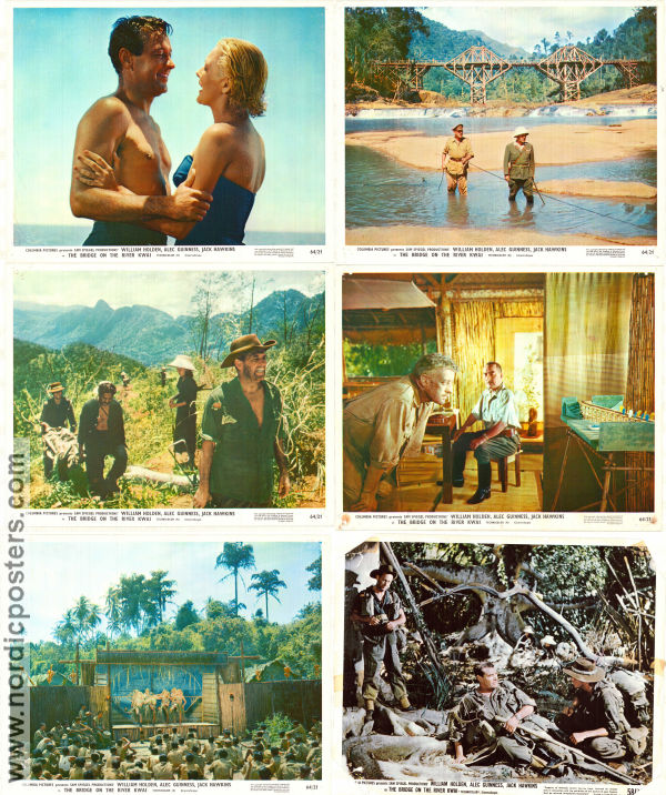 The Bridge on the River Kwai 1957 large lobby cards William Holden David Lean