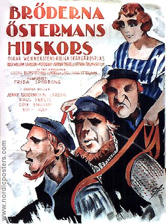 Bröderna Östermans huskors 1925 movie poster Frida Sporrong Georg Blomstedt Skärgård Find more: Large poster
