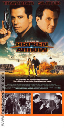 Broken Arrow 1996 movie poster John Travolta Christian Slater Samantha Mathis John Woo Planes