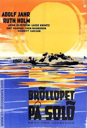 Bröllopet på Solö 1946 movie poster Adolf Jahr